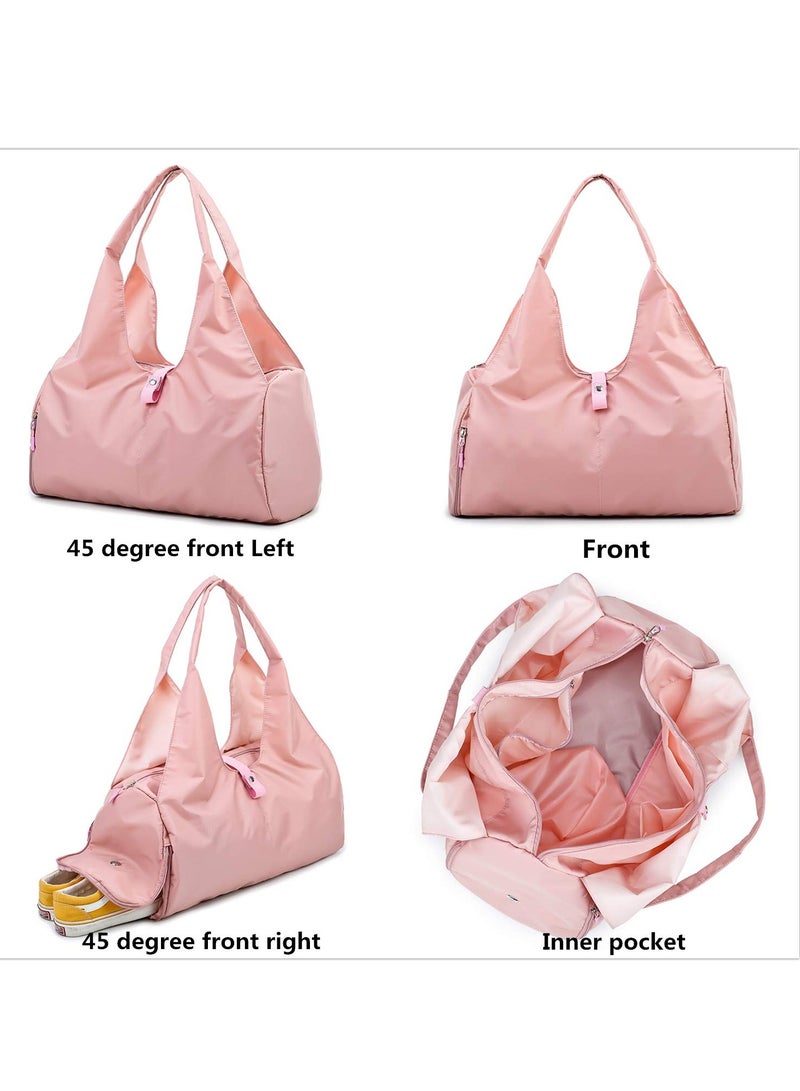 KYD Womens Yoga Gym Bag Yoga Mat Bag with Outside Elastic Mat Strap and Shoe compartment, Sports Duffel Bag Large  - Image 5