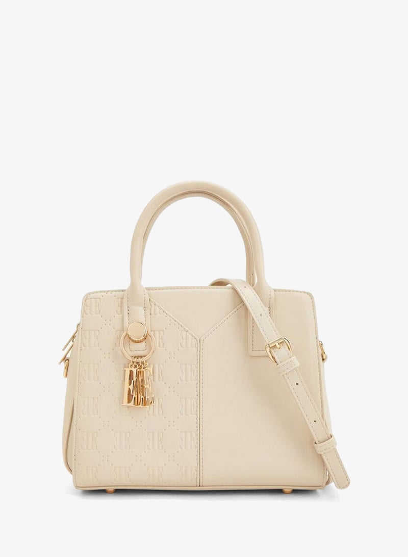ELLE Textured Tote Bag With Zip Closure - Image 1