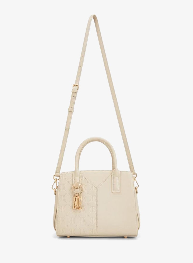 ELLE Textured Tote Bag With Zip Closure - Image 2