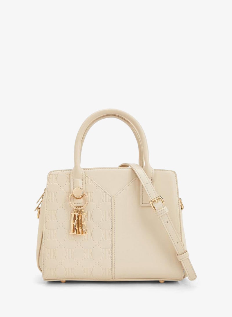 ELLE Textured Tote Bag With Zip Closure - Image 1