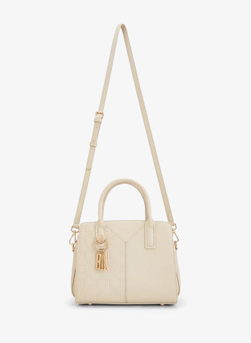 ELLE Textured Tote Bag With Zip Closure - Image 2