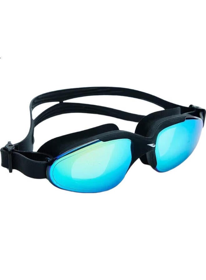 Hosa Swimming Goggles, Professional High-Definition Waterproof Anti-Fog Large Frame Coated Swimming Glasses, Unisex Comfortable Swim Goggles, Color Black - Image 3