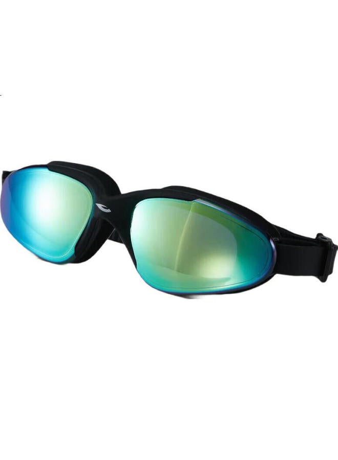 Hosa Swimming Goggles, Professional High-Definition Waterproof Anti-Fog Large Frame Coated Swimming Glasses, Unisex Comfortable Swim Goggles, Color Black - Image 1