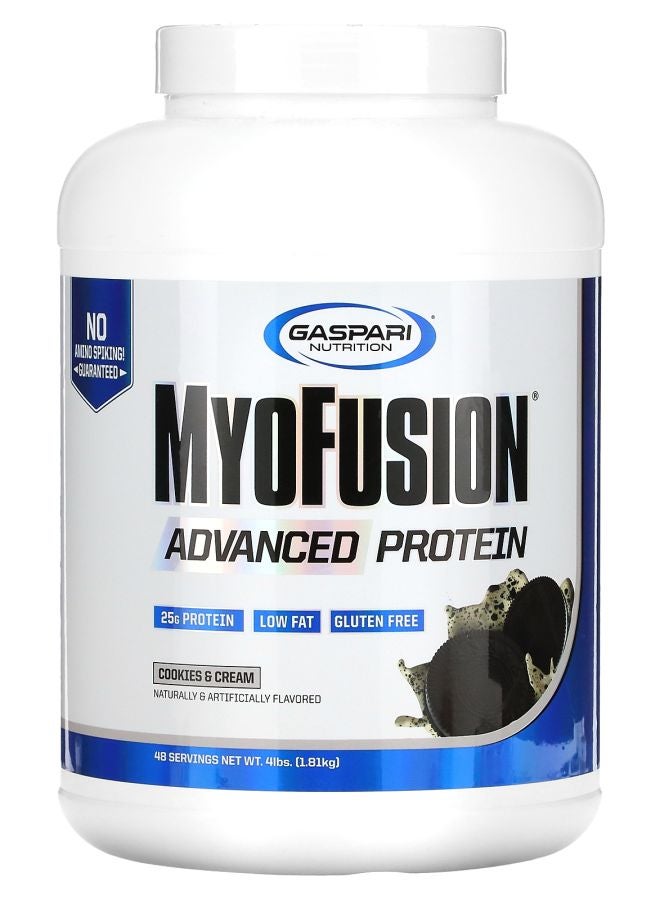 Gaspari Nutrition MyoFusion Advanced Protein Cookies & Cream 4 lbs (1.81 kg)