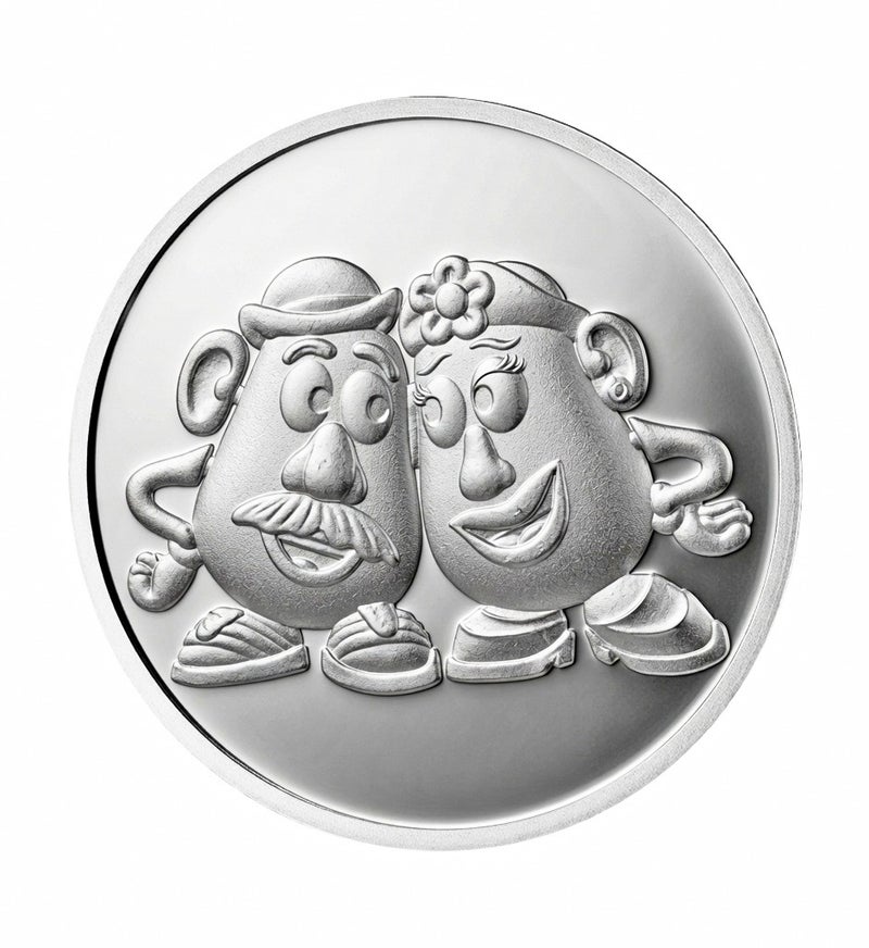 BTC 50g Disney Silver Coin - Mr&Mrs Potato - Image 2