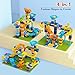 Anpcso Marble Run Building Blocks Dinosaurs Marble Track Toy Classic Large Bricks for 3 4 5 6 7 Year Old Boys Girls Kids Bricks Compatible with All Major Brands - Image 4