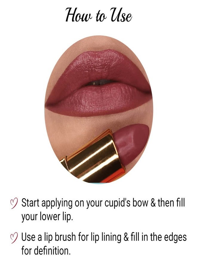 Iba Long Stay Matte Lipstick for Women- M16 Rose Tan, 4g | Creamy Matte Finish & Smooth Texture | Long-Lasting | Hydrated Lips | Enriched with Vitamin E | Intense Colour & Highly Pigmented | Lip Makeup - Image 5