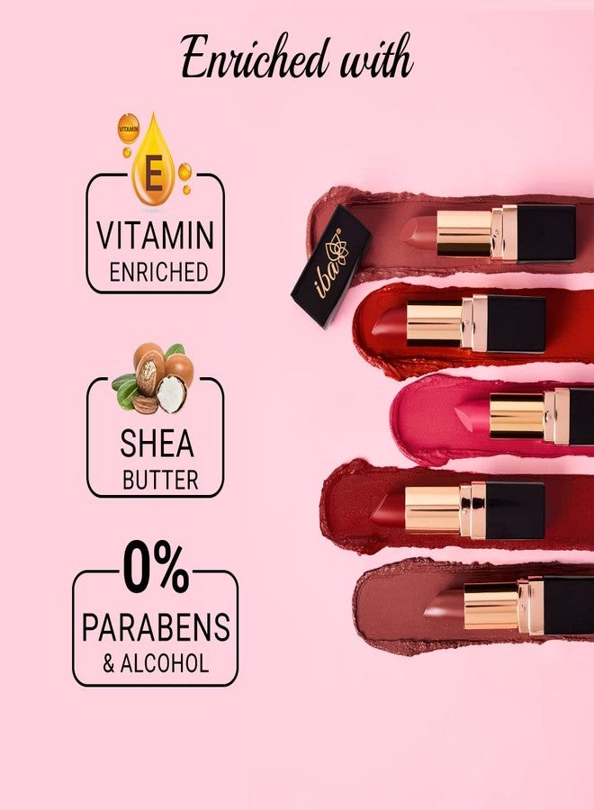 Iba Long Stay Matte Lipstick for Women- M16 Rose Tan, 4g | Creamy Matte Finish & Smooth Texture | Long-Lasting | Hydrated Lips | Enriched with Vitamin E | Intense Colour & Highly Pigmented | Lip Makeup - Image 4