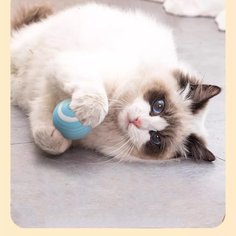Cross-border teasing cat ball pet toy ball gravity rolling ball cat self-hi ball bite resistance to relieve boredom automatic rolling ball(Pink-Normal mode) - Image 5