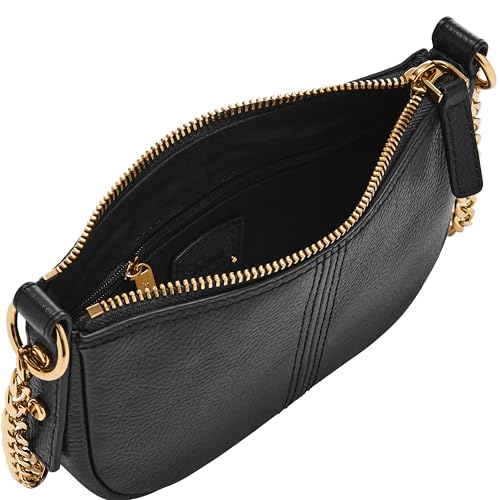 Fossil Women's Jolie Leather Mini Shoulder Bag Purse Handbag, Black (Model: ZB1906001) - Image 2