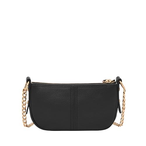 Fossil Women's Jolie Leather Mini Shoulder Bag Purse Handbag, Black (Model: ZB1906001) - Image 3
