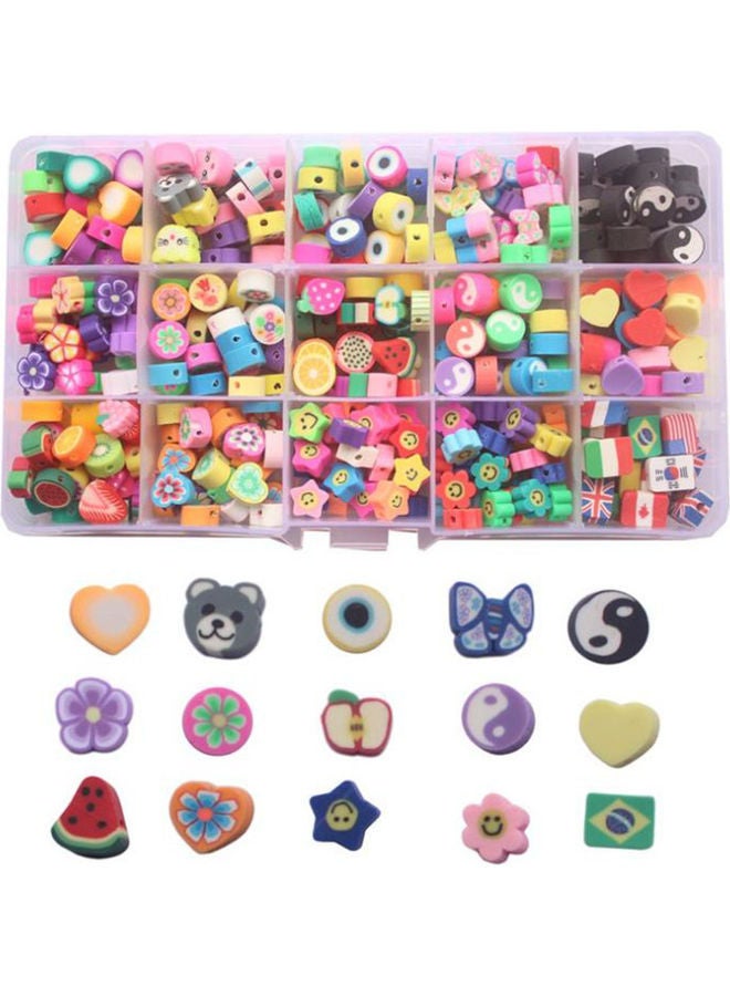 نيبمينينت طقم خرز بتصميم رسومات كرتونية وفاكهة يمكنك صنعها بنفسك - Image 1