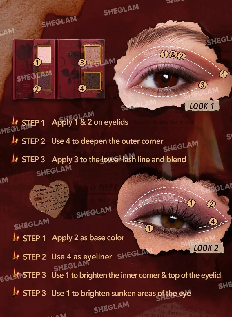 SHEGLAM Sheglam Ember Rose Burning Devotion Color Eyeshadow Palette