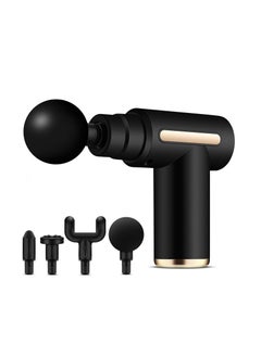Generic 2024 Portable Fascia Gun Deep Tissue Massage Mini Lightweight Adjustable Speed Whole Body Massage Equipment - Black 