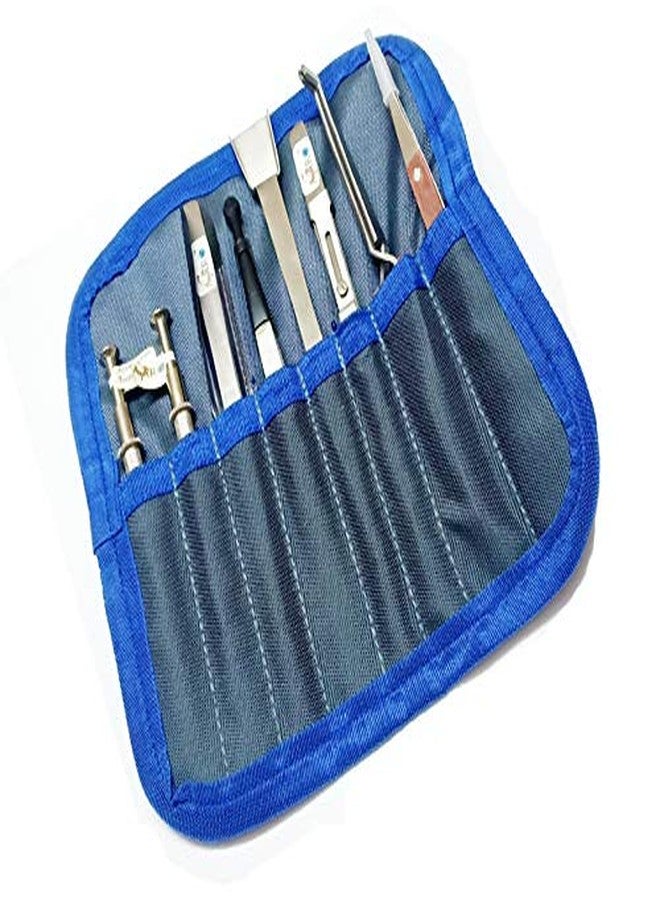 ATAR SET 8 TWEEZERS INCLUDING 2 PRONGS,2 FIBER GRIP TWEEZERs & 4 NON FIBER GRIP TWEEZERS WITH CASE. - Image 5