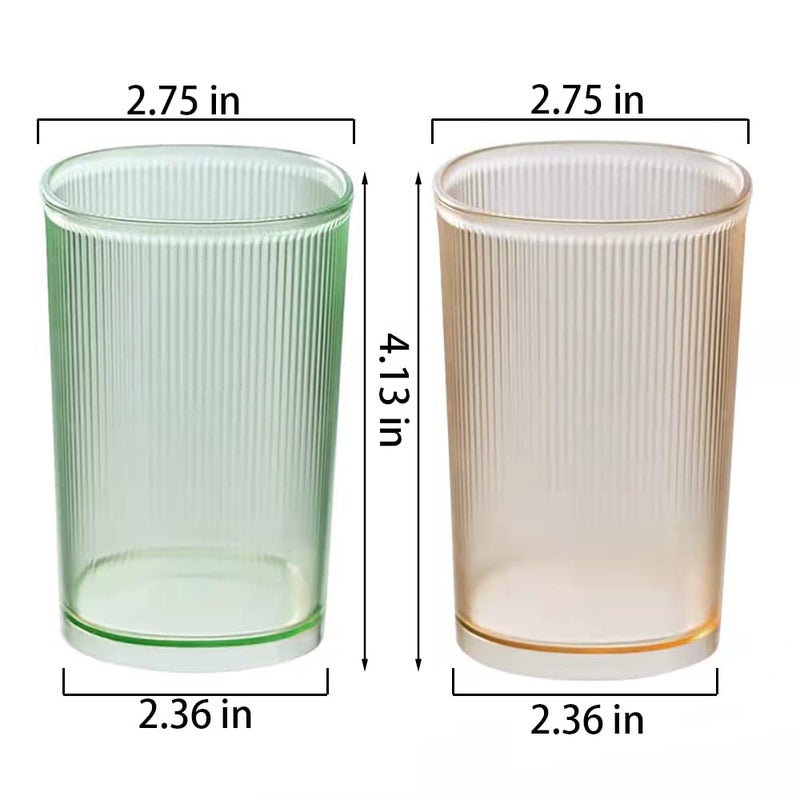 Cawein Unbreakable Cup, Bathroom Tumbler, Plastic Toothbrush Holder, Tumbler Cup, Bathroom Cups,Makeup Brush Holder,Set of 2 Reusable Drinking Glasses. - Image 2