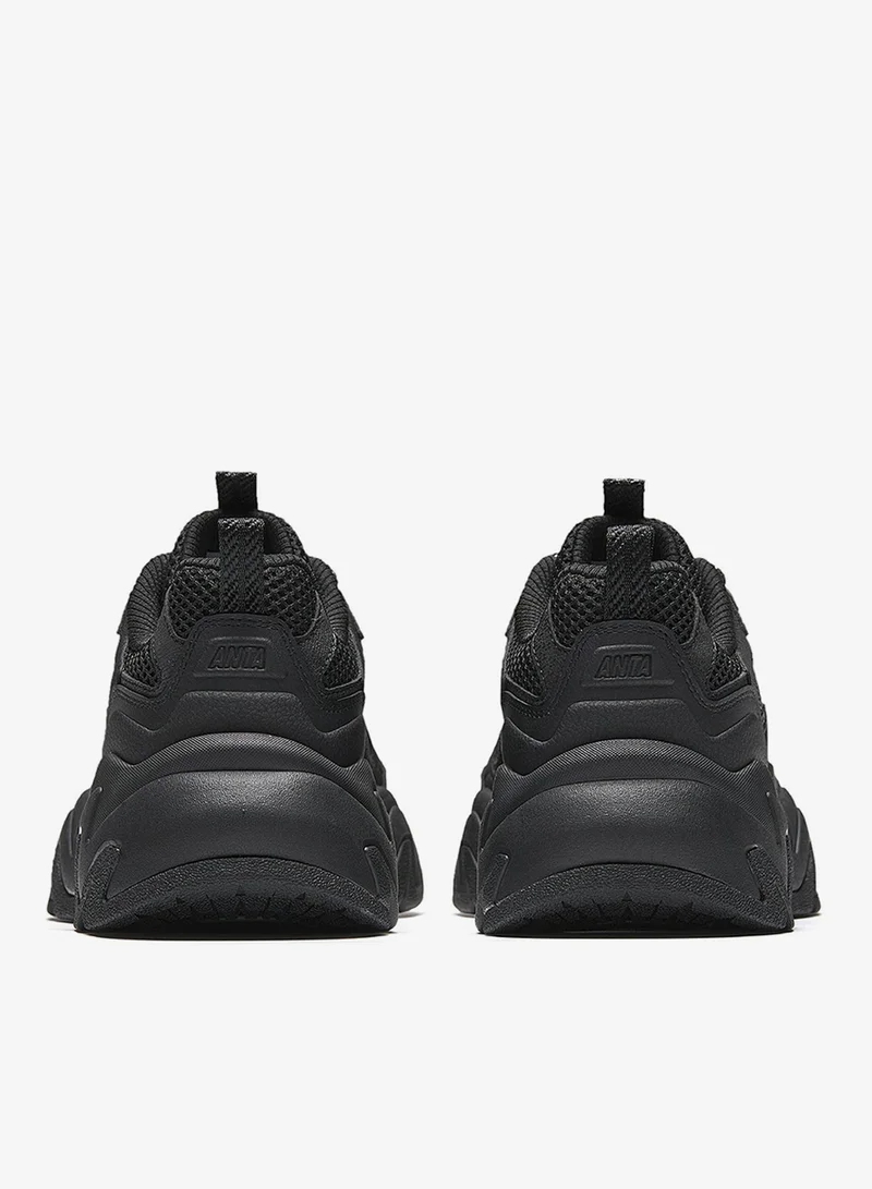 Anta black Women’s Chunky Sneakers – Cushioned Platform Casual Shoes for Everyday Wear for Women | Best Price UAE