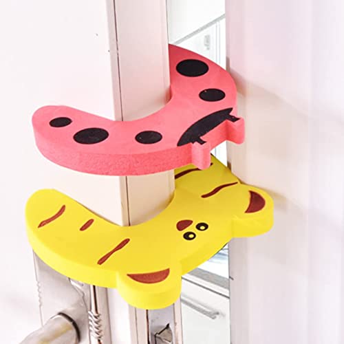 KPNG 7 PCS Different Cartoon Animal Cushion Children Safety Foam Door Stopper Childproof Door Stoppers Curve Shaped Door Stopper (Random, 7) - Image 4
