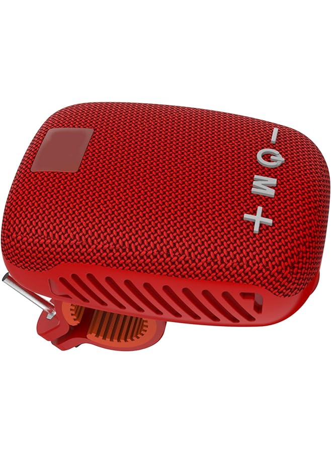 erorex Speaker Hands Calls Answering Portable Waterproof Speaker For Cycling Hiking Long Battery Life Compact And Stylish Portable Design Red  - Image 5