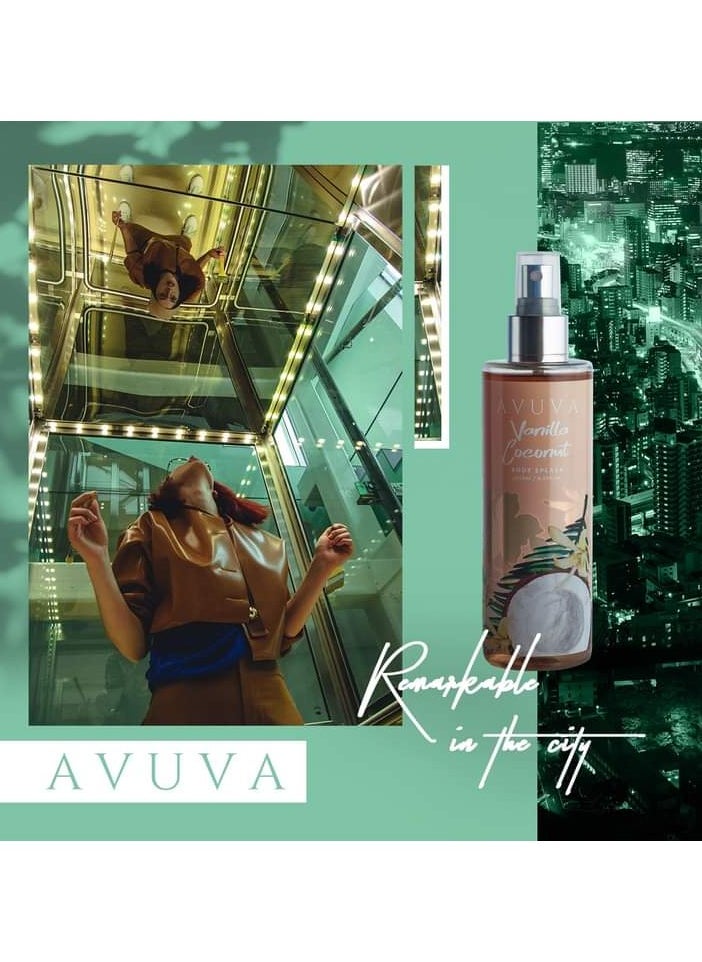 Avuva - Avuva Body Splash Vanilla Coconut 253 Ml + 55 ML Offer - Image 1