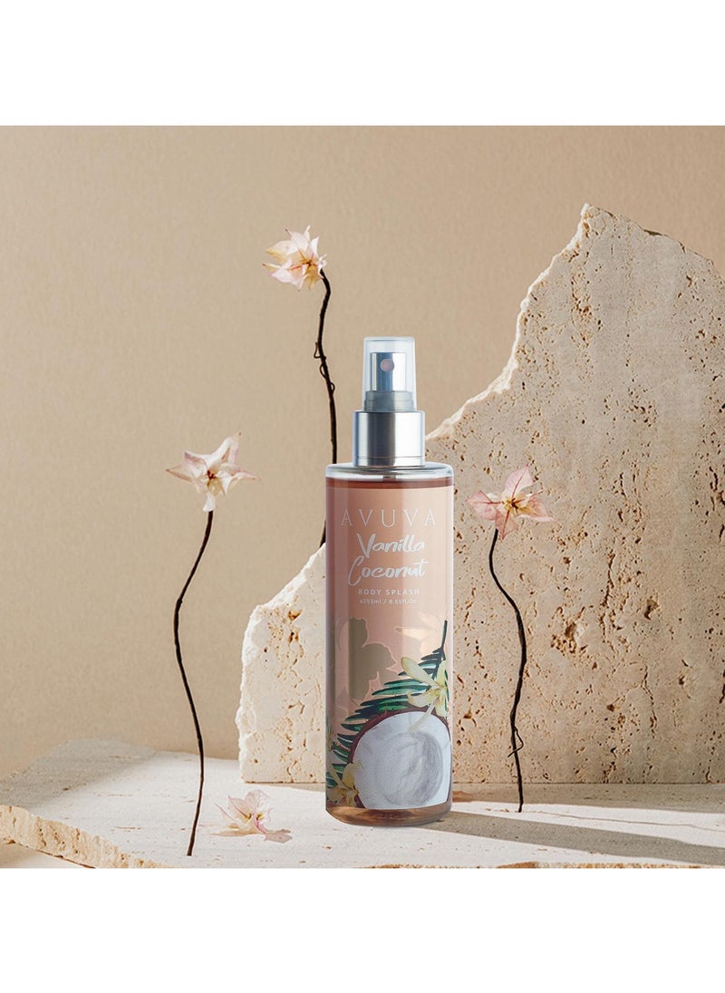 Avuva - Avuva Body Splash Vanilla Coconut 253 Ml + 55 ML Offer - Image 1