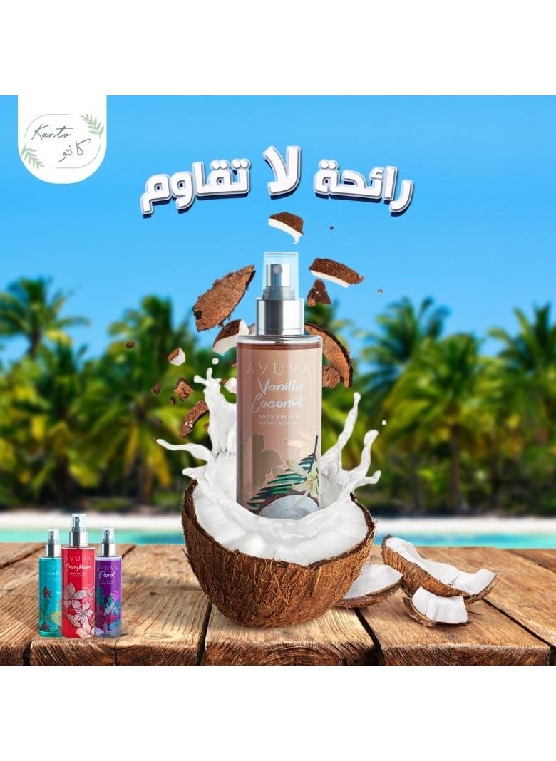 Avuva - Avuva Body Splash Vanilla Coconut 253 Ml + 55 ML Offer - Image 1