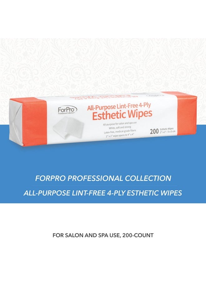 ForPro Professional Collection ForPro Professional Collection All-Purpose Lint-Free 4-Ply Esthetic Wipes, for Salon and Spa Use, Soft, Strong and Durable, Latex-Free, 2" x 2", 200-Count  - Image 4