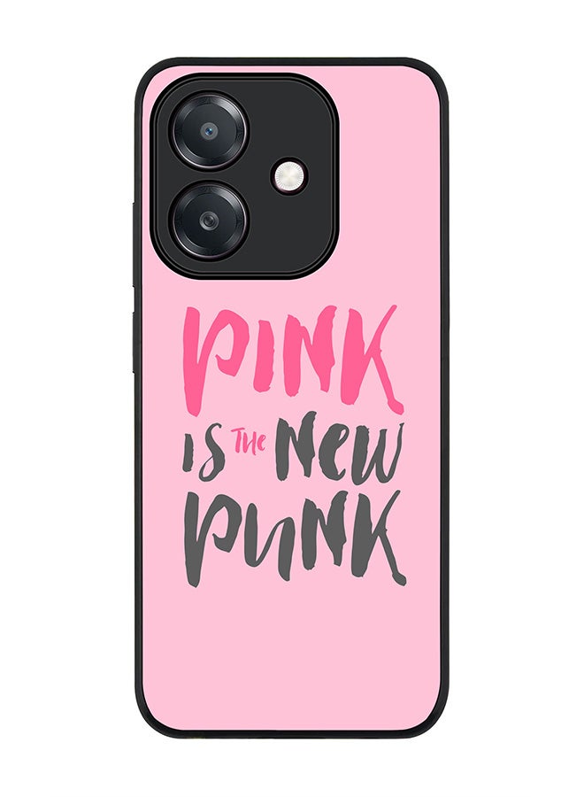 Stylizedd For Oppo A3x 4G / A3 4G Case,Slim fit Camera Protection, Shockproof Thin Phone cover - Pink is the new punk - Image 1