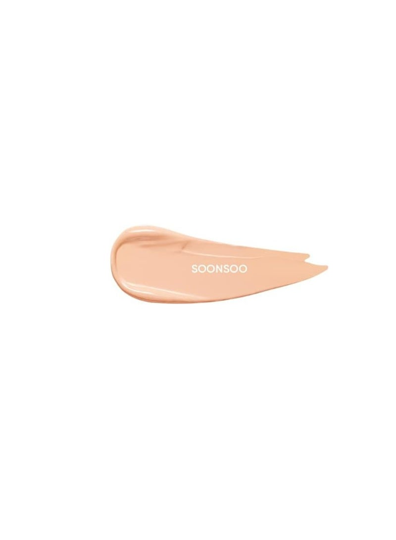 Amuse Dew Jelly Vegan Cushion Foundation Glow 01 SOONSOO 15g  - Image 2