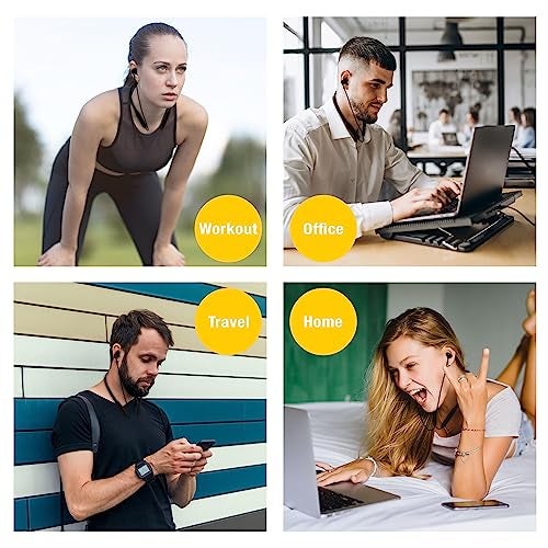 HomeSpot Neckband Wireless Earbuds aptX Low Latency Bluetooth 5.1 Headphones Qualcomm® CVC™ for Gym, Running, Gaming & Meeting Compatible with iPhone, Samsung Galaxy, Google - Image 5