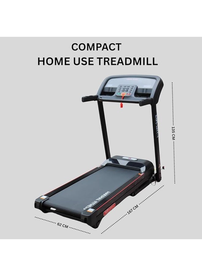 Marshal Fitness MF-2055-1 Foldable LCD Display Low Noise 5 HP DC Motor with 125 KGS Maximum User Weight  For Home Use - Image 4