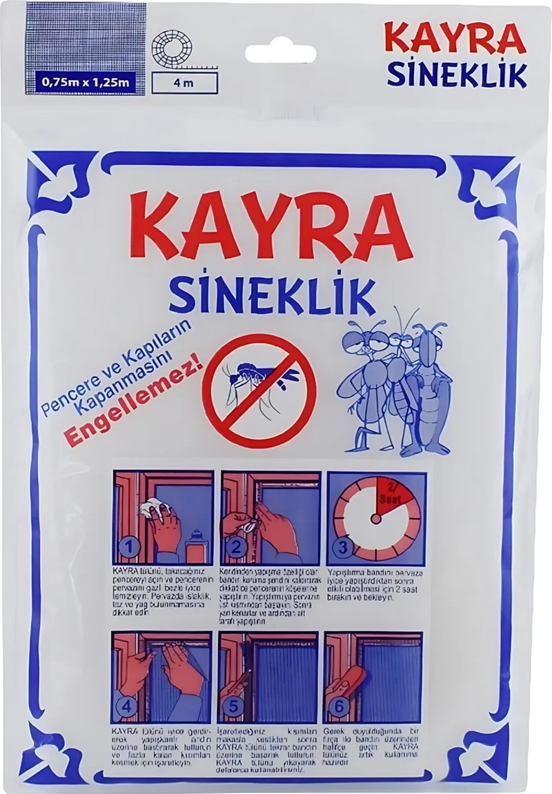 Kayra Rodoplu Store Tulle Fly Screen, Fly Screen that can be attached to doors and windows
