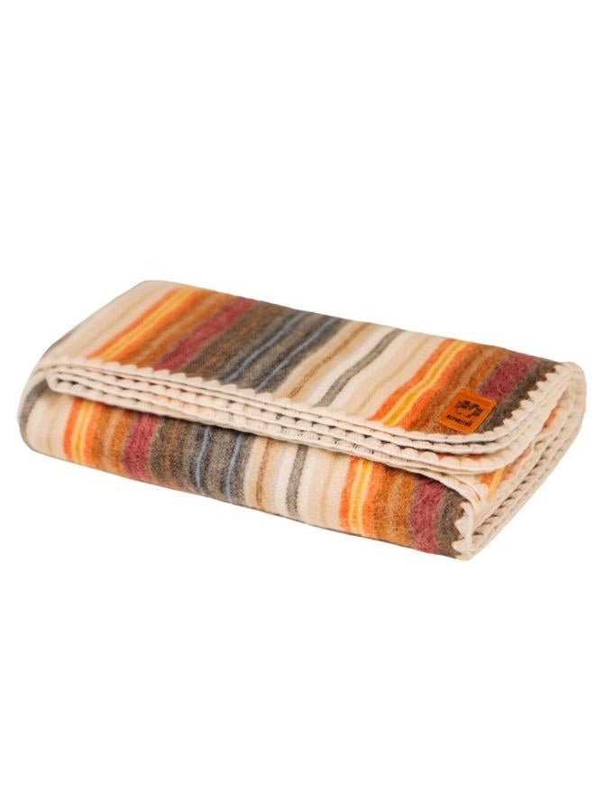 ALPAKITAS Alpaca Wool Blanket - Queen Size Bed Blanket - Alpaca Throw Blankets - Best Gift & Warm Blanket Throw, Lightweight, Couch or Camp- Outdoor Blanket - 87 x 64 inches (White & Brown) - Image 1