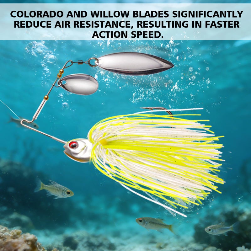 FONMANG 6pcs Fishing Lures Spinner baits for Freshwater and Saltwater,2026 New Bass Fishing Lure Also for Trout Crappie Salmon Walleye - Image 5