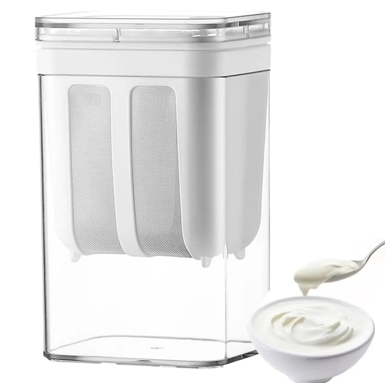 Wrixty Reusable Coffee Yogurt Milk Filter Multifunctional Transparent Yoghurt Maker Strainer for Yogurt Making - Image 1