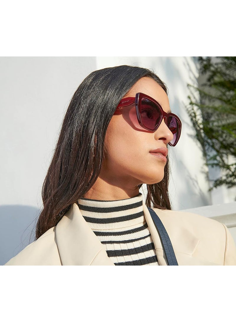 Radley نظارات شمسية قطط العين للنساء RDS-6501 بني 57 مم - Image 4