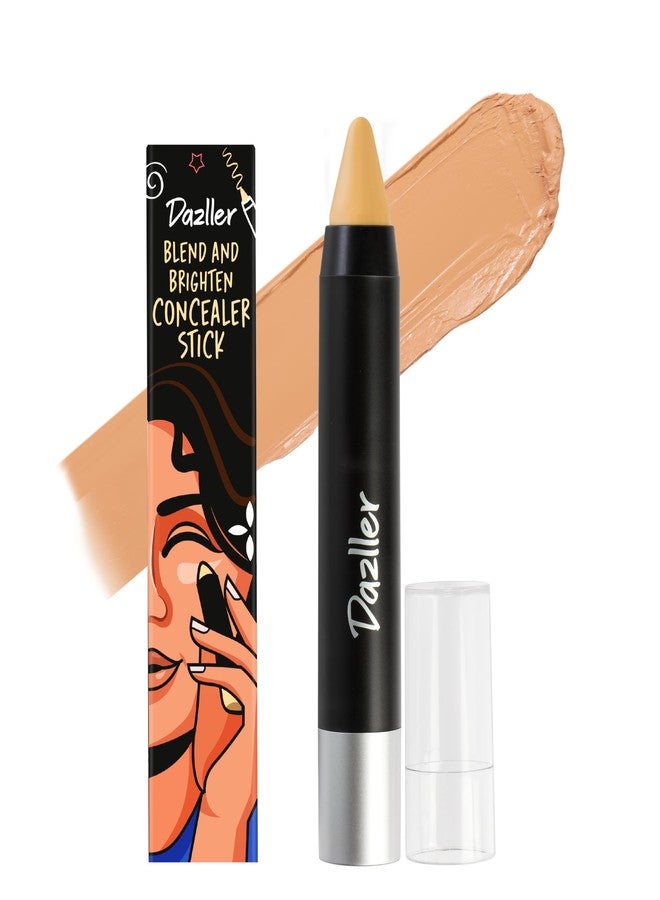 Dazller Blend 'N Brighten Concealer Stick, Creamy, No Caking, Full Coverage, Long lasting, Water-resistant, 193 - Back Drop, 4.5g - Image 1