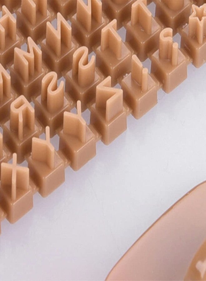alladaga Pack of 100 Alphabet Number Letter Cookie Cutters Set Stamp Press Biscuit Fondant Decorating Baking Tools - Image 5