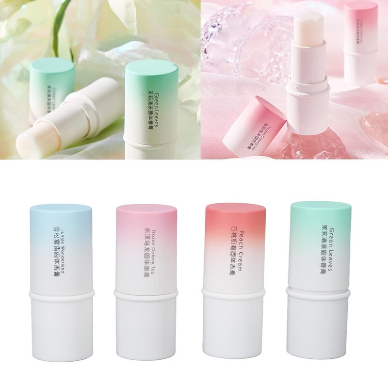 klarako 4pcs Solid Stick Perfume Women Refreshing Floral Fragrance Solid Perfume Birthday Gift for Dating - Image 2
