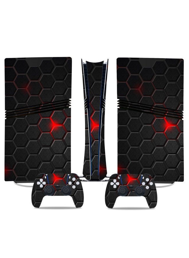 Chivalrous PS5 Pro Stickers Full Body Stickers PS5 Pro Game Machine Stickers Protective Stickers Handle Stickers-Color:TN-P5PDigital-0042 - Image 1
