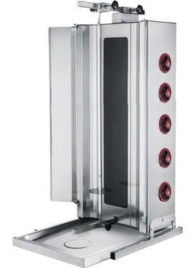 CSA Inox Karacasan Industrial Electric 5 Radiant Doner Kebab Machine 