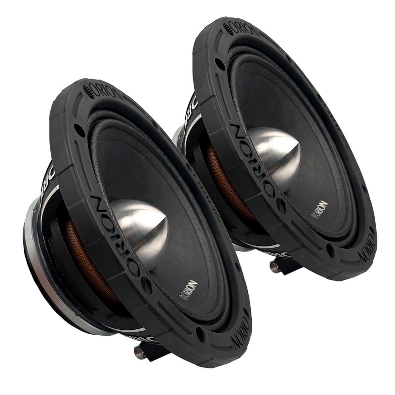 ORION HCCA654NHP HCCA Series 65 Ultra Efficient Neodymium Midrange Loudspeakers 1800W Max Power 450W RMS 4 Ohm 2 Voice Coil High Output Pro Car Audio Stereo Premium Quality Speakers Pair