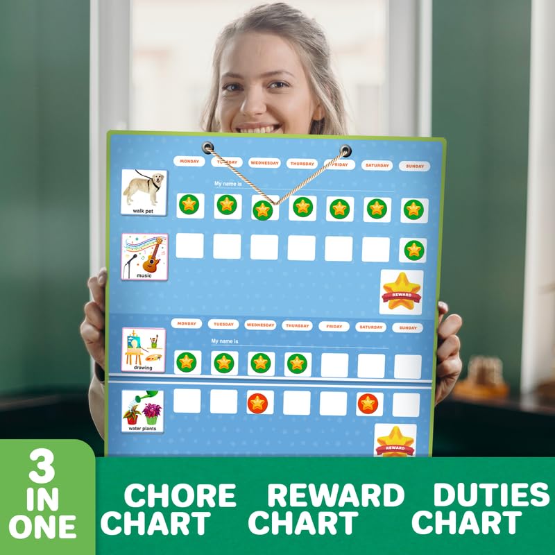 QUOKKA Visual Schedule for Kids With Autism - 145 Reward Chore Chart for Multiple Kids - Behavior Routine Toy for Autistic Children Age 5-7 ADHD Tools - Responsibility Board Autism Learning Material - Image 2