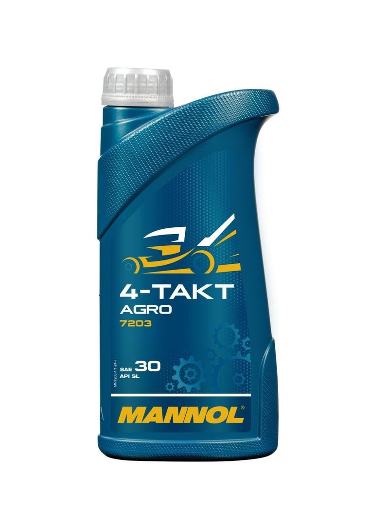 MANNOL 7203 4-TAKT Agro SAE 30 API SG 1 Liter - Image 1