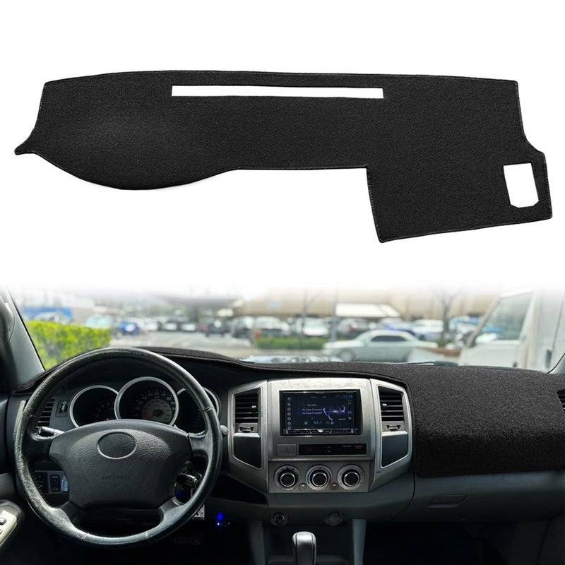Fcovergurus Dash Cover Mat Custom Fit for Toyota Tacoma 2005-2015, Dashboard Cover Pad Carpet Protector (Black) F97 - Image 3