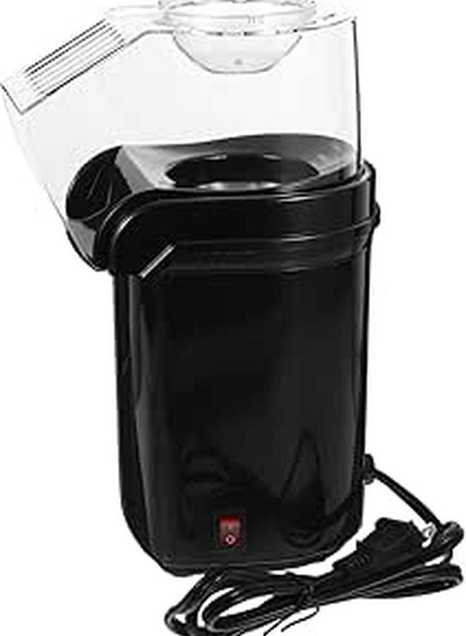 Electric Hot Air Popcorn Machine Automatic Popper with Scoop Black for Home Parties Movie Nights - Image 1