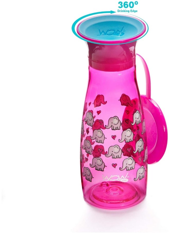 WOW GEAR WOW GEAR Cup Mini 360 Sippy Cup, Pink, 12 oz / 350 ml  - Image 2