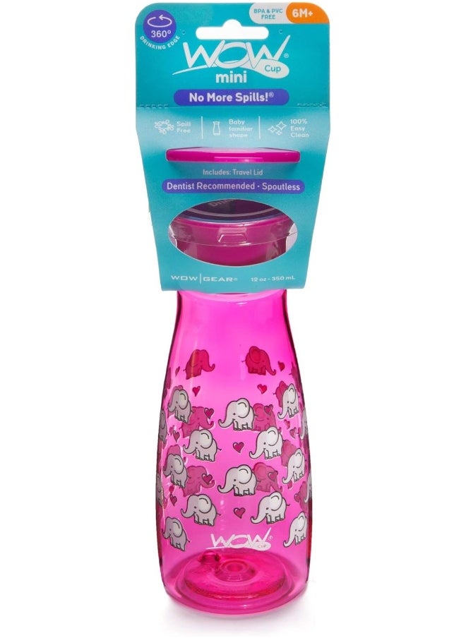 WOW GEAR WOW GEAR Cup Mini 360 Sippy Cup, Pink, 12 oz / 350 ml  - Image 4