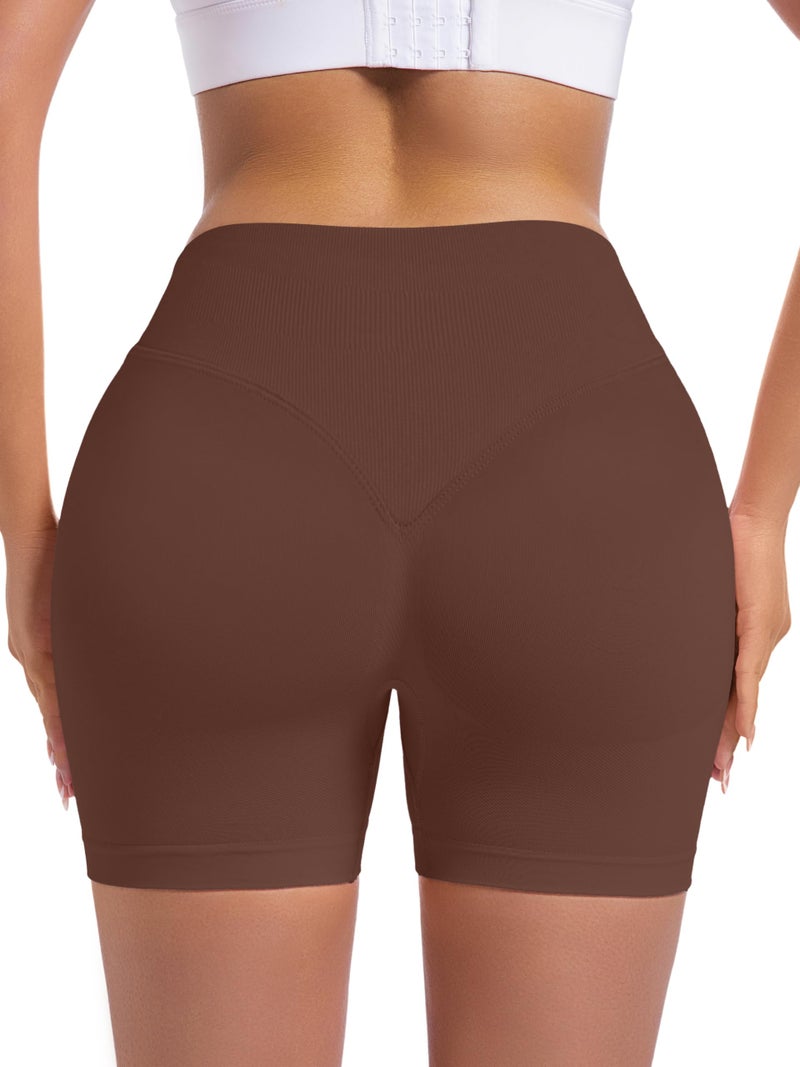 OVESPORT 3 Pack Seamless Women Workout Shorts Scrunch Butt Lifting Gym Booty Biker Shorts - Image 5