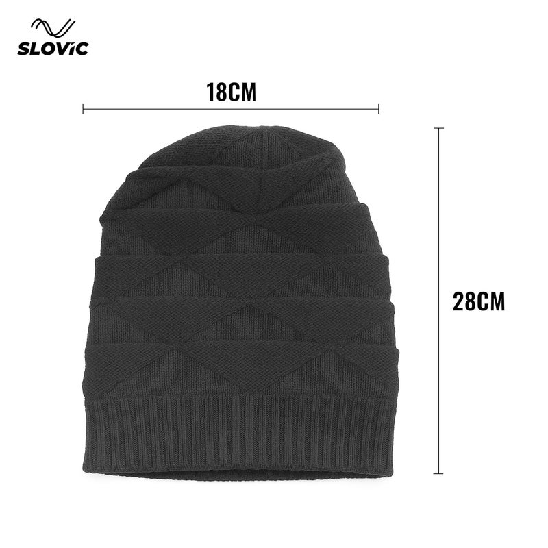 SLOVIC Winter Cap for Men & Women | Rollover Winter Wear for Men | Thermal Wear Winter Cap for Women | Breathable, Lightweight & Windproof Winter Caps for Women - Image 5